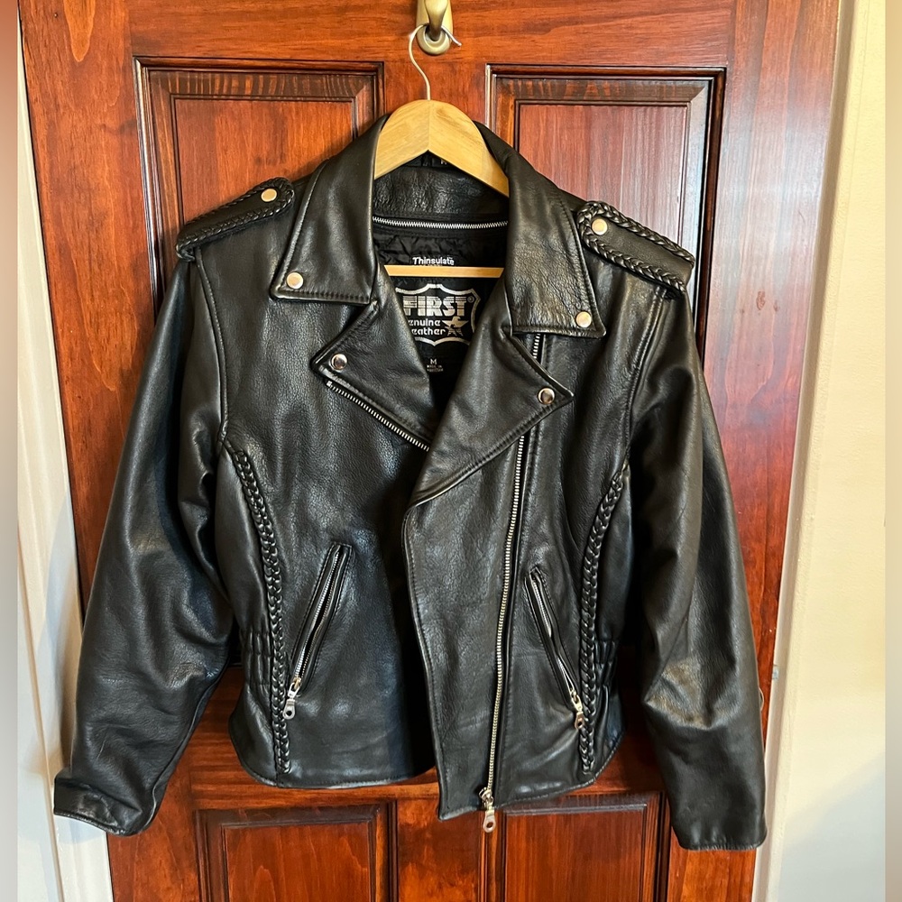 Vintage First Genuine Leather Jacket